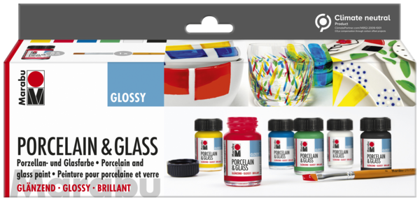 Porcelain & Glass glossy starterset