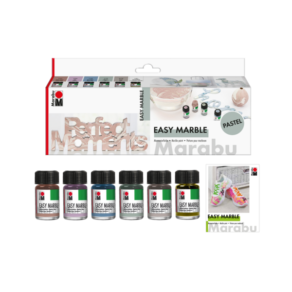 Easy Marble PASTEL súprava 5x15ml