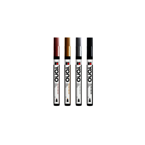 YONO Marker Set Metal 4 X 0,5 - 1,5 mm, súprava