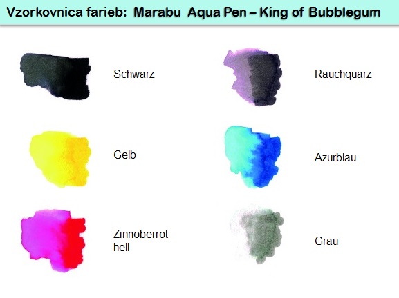 Aqua Pen Graphix - King of Bubblegum, súprava 6 popisovačov