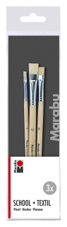 Marabu School+Textil, súprava štetcov