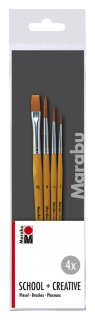 Marabu School + Creativ, súprava štetcov