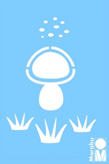 Šablóna Mushroom 10x15 cm