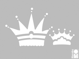 Šablóna  3D Crowns 15x20 cm