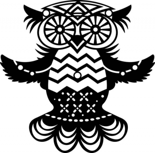 Šablóna Silhouette Flying Owl 15x15 cm