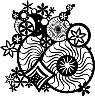 Šablóna Silhouette Fantasy Ornament 30x30 cm