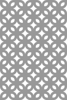 Šablóna Art Retro Flowers DIN A4