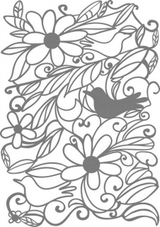 Šablóna Art Blooming Garden DINA4