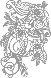 Šablóna Art Zentangle DIN A4