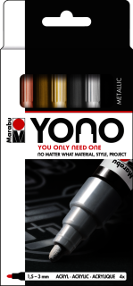 YONO Marker Set METAL 4 X 1,5-3 mm, súprava