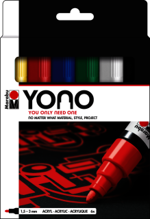 YONO Marker Set 6 X 1,5-3 mm, súprava