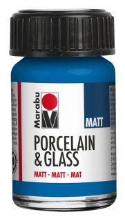 Porcelain & Glass matt 15ml, encian