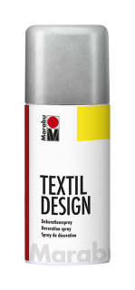 Textil Design 150ml, metalická strieborná