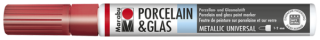 Porcelain & Glas Painter 1-2mm, metalická červená
