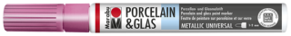 Porcelain & Glas Painter 1-2mm, metalická ružová
