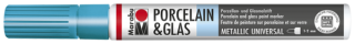 Porcelain & Glas Painter 1-2mm, metalická petrol