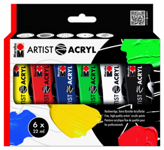 Artist Acryl 6x22ml, súprava