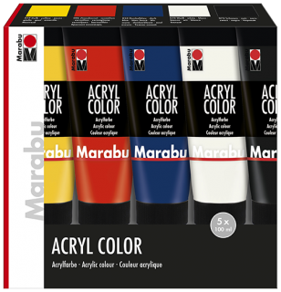 Acryl Color Basic 5x100ml, súprava