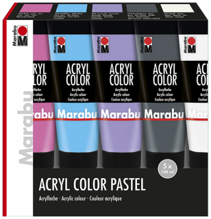 Acryl Color Pastel 5x100ml, súprava