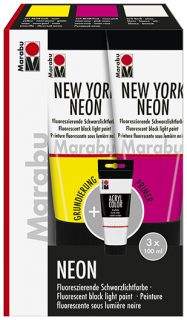 NEW YORK NEON & ACRYL COLOR set 3 x 100 ml