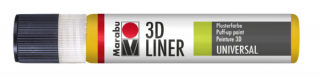 3D Liner 25ml, žltá stredná