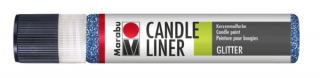 Candle Liner 25ml, modrá glitrová