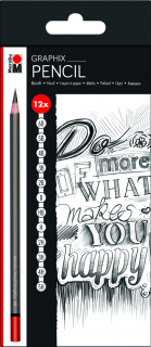 Pencil Graphix, súprava 12 grafitových ceruziek