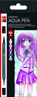Aqua Pen Graphix - Ma Ke Manga, súprava 6 popisovačov
