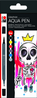 Aqua Pen Graphix - King of Bubblegum, súprava 6 popisovačov