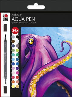 Aqua Pen Graphix - Octopy, súprava 24 popisovačov